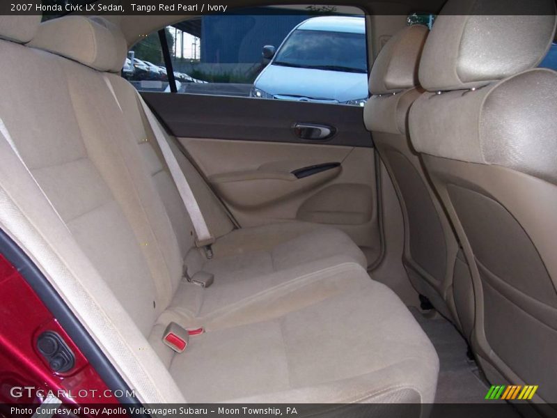 Tango Red Pearl / Ivory 2007 Honda Civic LX Sedan