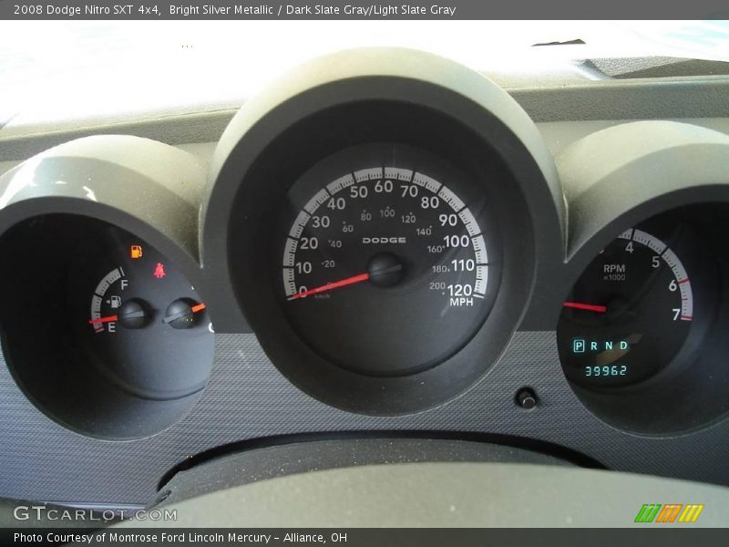 Bright Silver Metallic / Dark Slate Gray/Light Slate Gray 2008 Dodge Nitro SXT 4x4