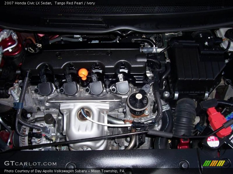 Tango Red Pearl / Ivory 2007 Honda Civic LX Sedan