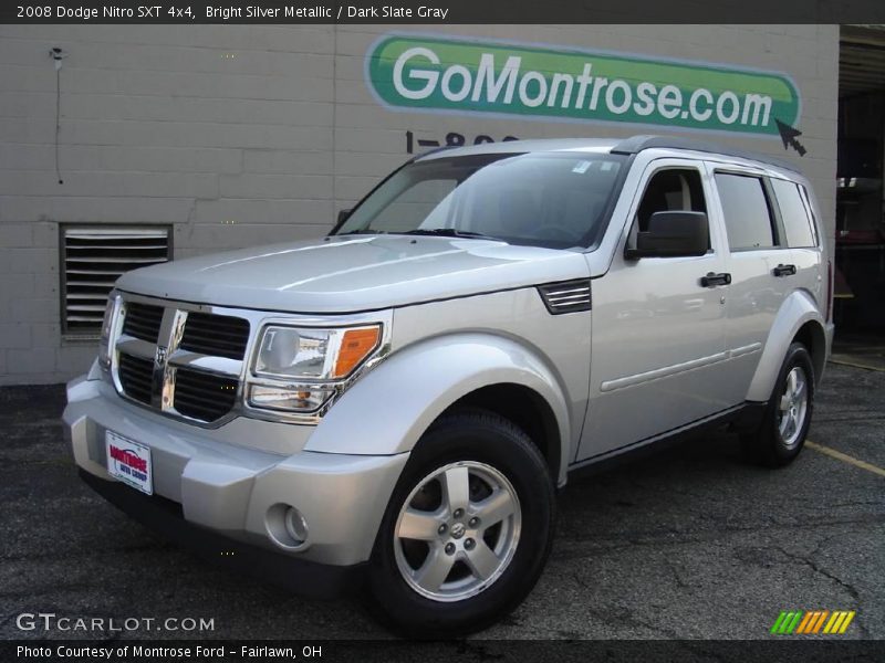 Bright Silver Metallic / Dark Slate Gray 2008 Dodge Nitro SXT 4x4
