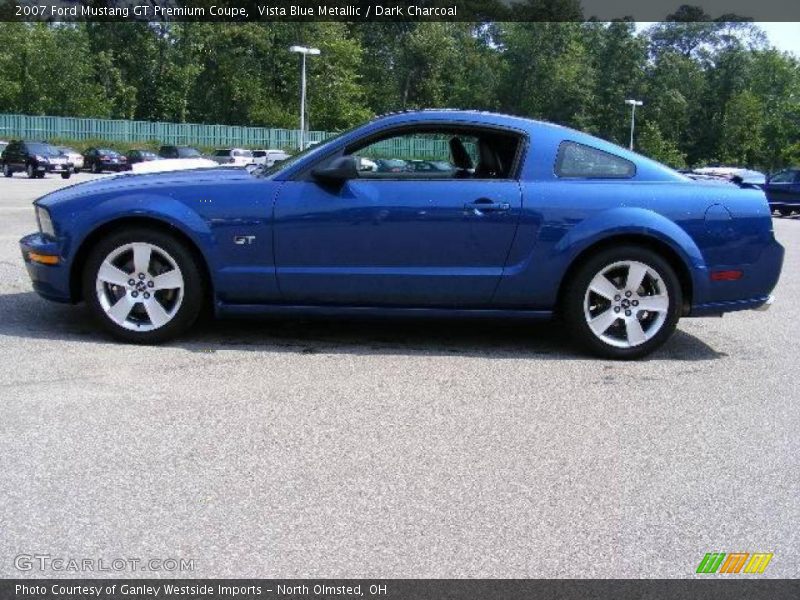 Vista Blue Metallic / Dark Charcoal 2007 Ford Mustang GT Premium Coupe