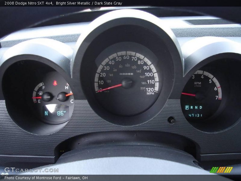 Bright Silver Metallic / Dark Slate Gray 2008 Dodge Nitro SXT 4x4