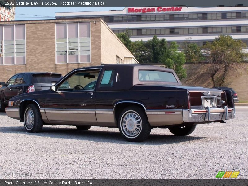Rootbeer Metallic / Beige 1992 Cadillac DeVille Coupe