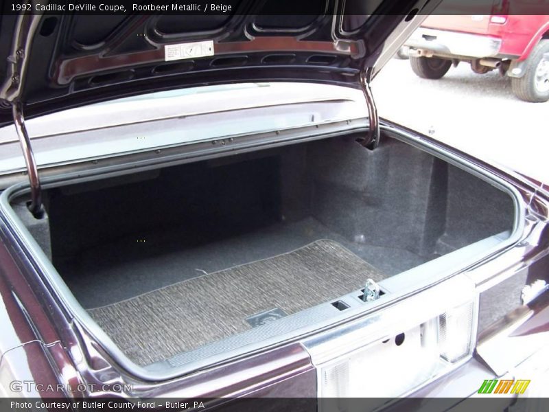 Rootbeer Metallic / Beige 1992 Cadillac DeVille Coupe
