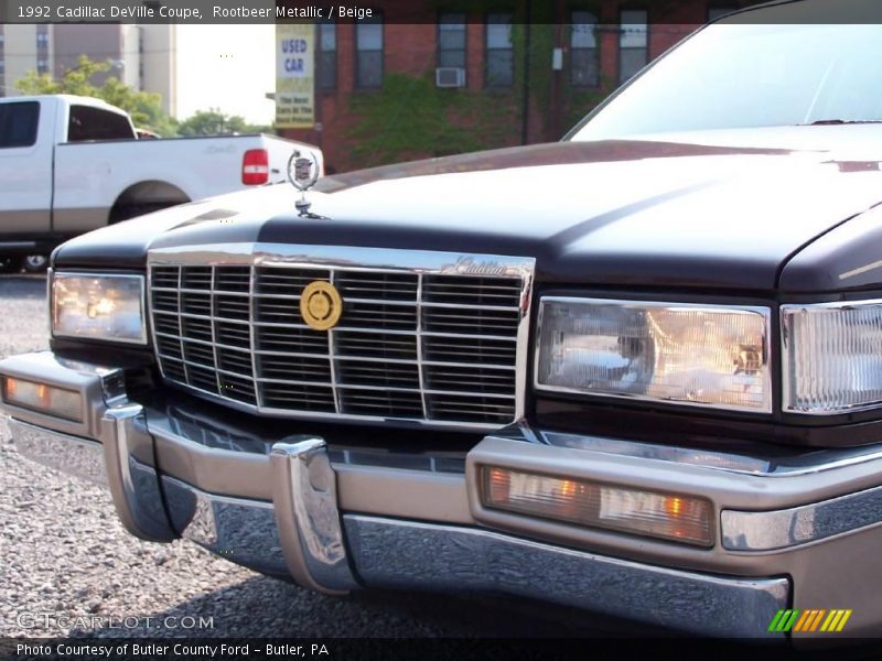 Rootbeer Metallic / Beige 1992 Cadillac DeVille Coupe