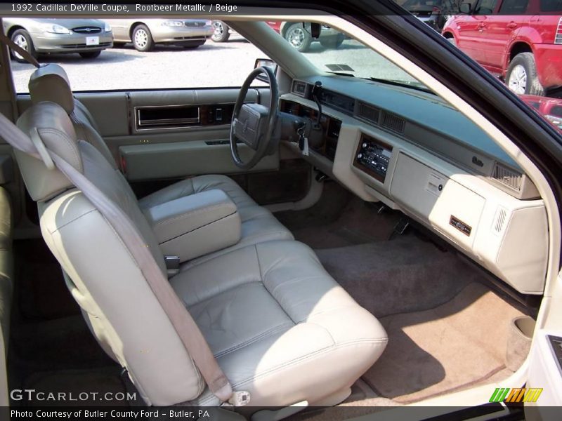 Rootbeer Metallic / Beige 1992 Cadillac DeVille Coupe