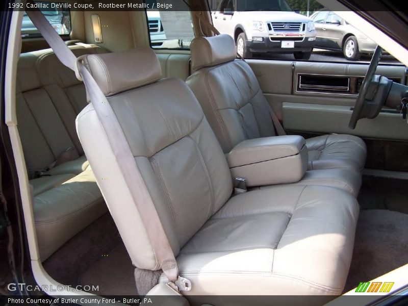 Rootbeer Metallic / Beige 1992 Cadillac DeVille Coupe