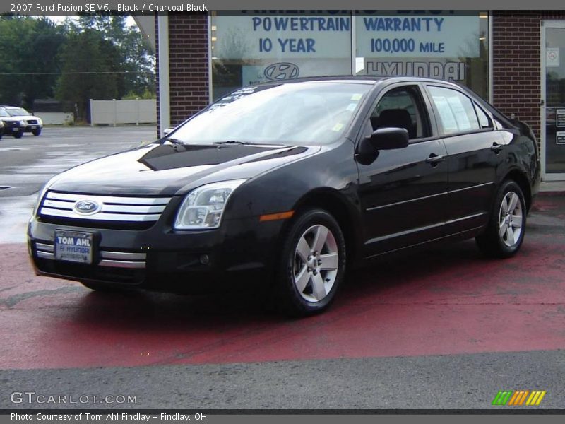 Black / Charcoal Black 2007 Ford Fusion SE V6