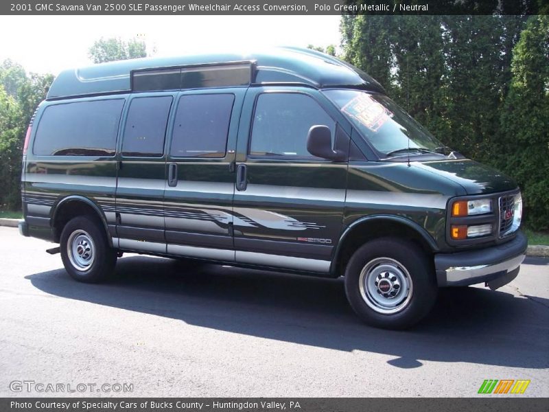 Polo Green Metallic / Neutral 2001 GMC Savana Van 2500 SLE Passenger Wheelchair Access Conversion