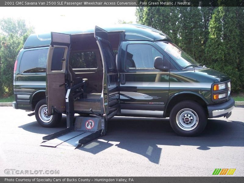 Polo Green Metallic / Neutral 2001 GMC Savana Van 2500 SLE Passenger Wheelchair Access Conversion