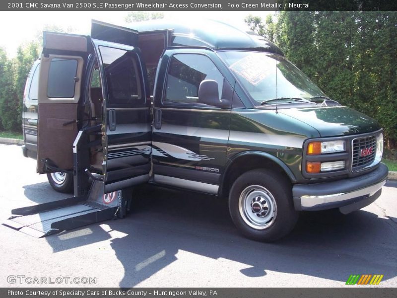 Polo Green Metallic / Neutral 2001 GMC Savana Van 2500 SLE Passenger Wheelchair Access Conversion