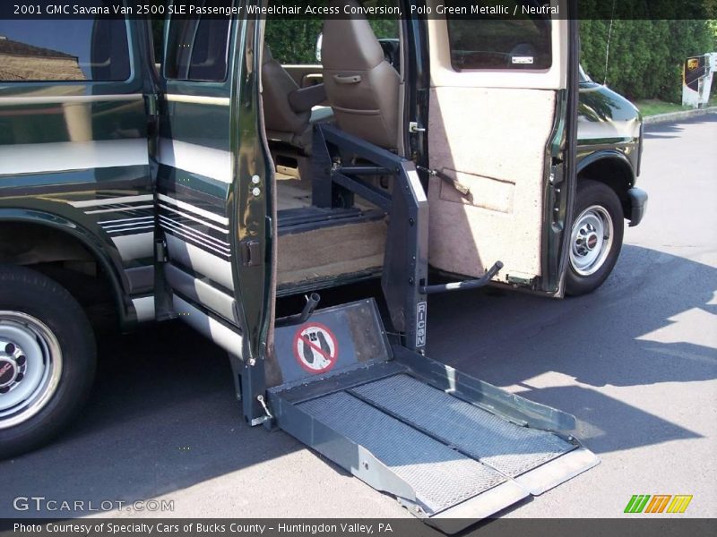 Polo Green Metallic / Neutral 2001 GMC Savana Van 2500 SLE Passenger Wheelchair Access Conversion