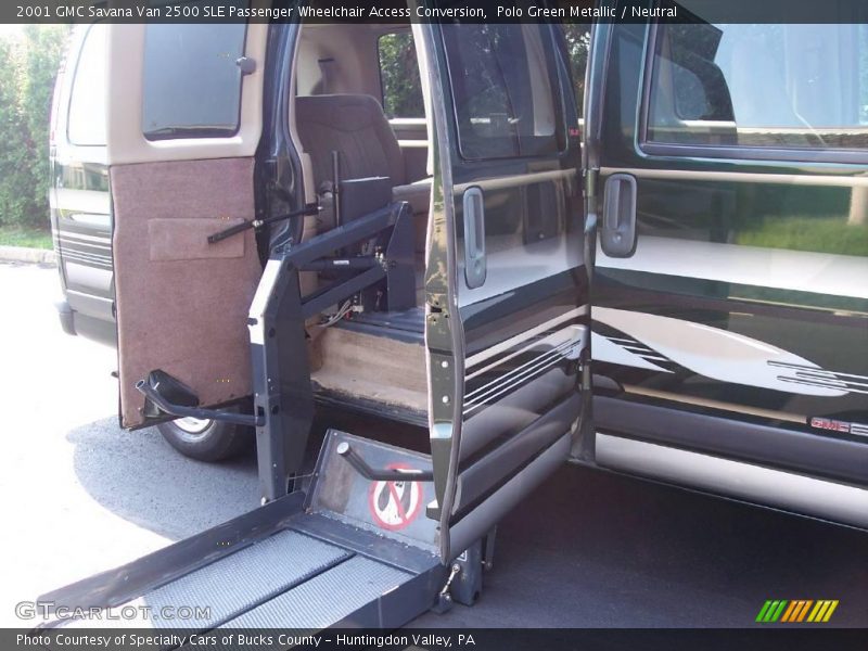 Polo Green Metallic / Neutral 2001 GMC Savana Van 2500 SLE Passenger Wheelchair Access Conversion
