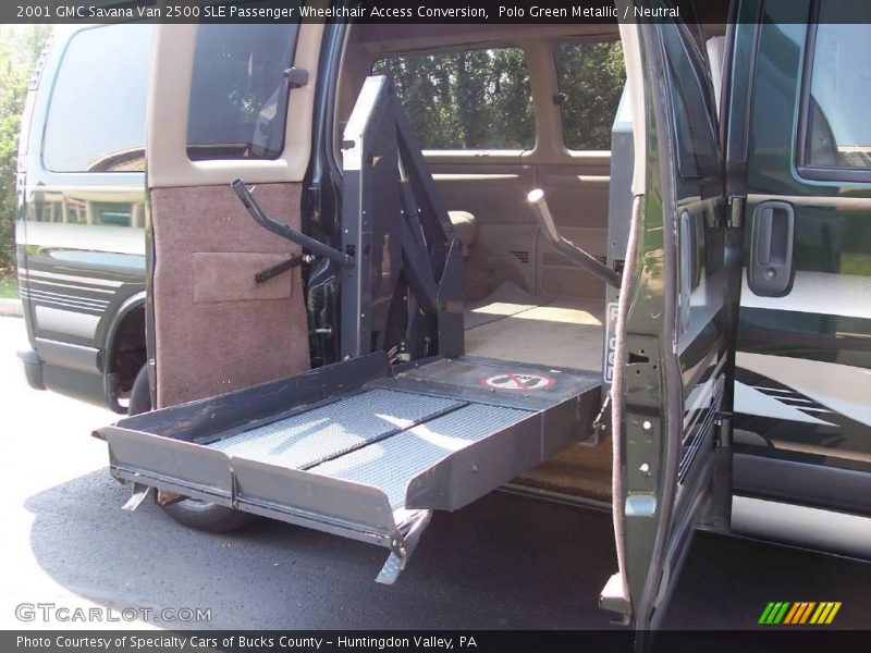Polo Green Metallic / Neutral 2001 GMC Savana Van 2500 SLE Passenger Wheelchair Access Conversion