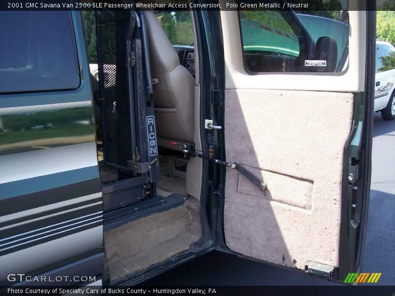 Polo Green Metallic / Neutral 2001 GMC Savana Van 2500 SLE Passenger Wheelchair Access Conversion
