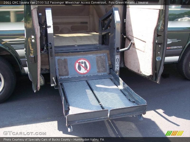 Polo Green Metallic / Neutral 2001 GMC Savana Van 2500 SLE Passenger Wheelchair Access Conversion