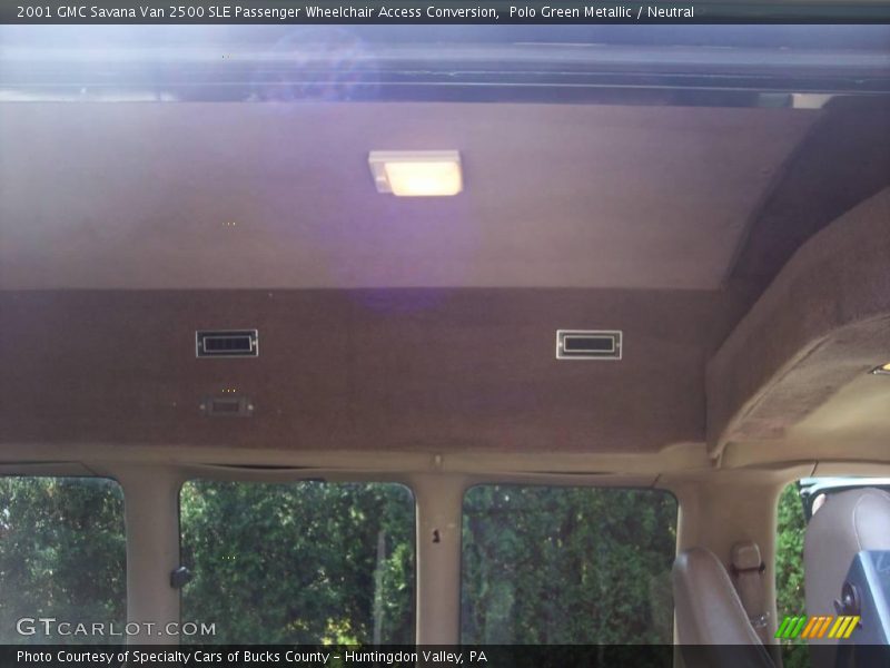 Polo Green Metallic / Neutral 2001 GMC Savana Van 2500 SLE Passenger Wheelchair Access Conversion