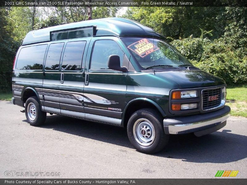 Polo Green Metallic / Neutral 2001 GMC Savana Van 2500 SLE Passenger Wheelchair Access Conversion