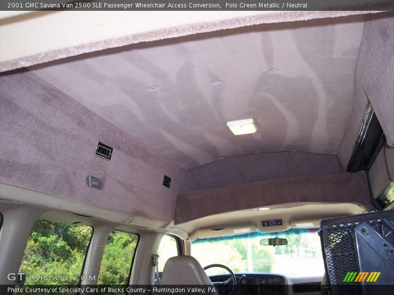 Polo Green Metallic / Neutral 2001 GMC Savana Van 2500 SLE Passenger Wheelchair Access Conversion