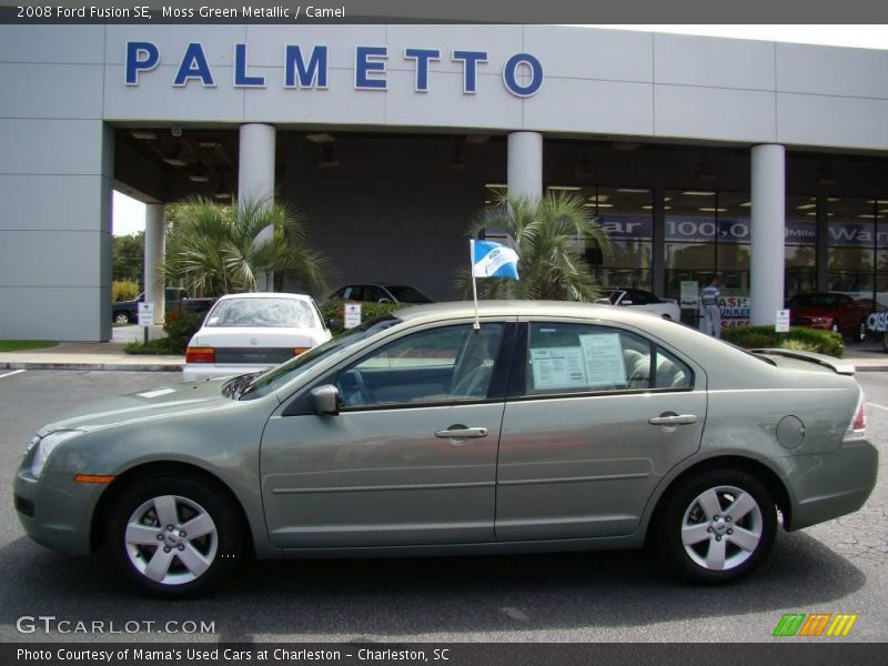 Moss Green Metallic / Camel 2008 Ford Fusion SE