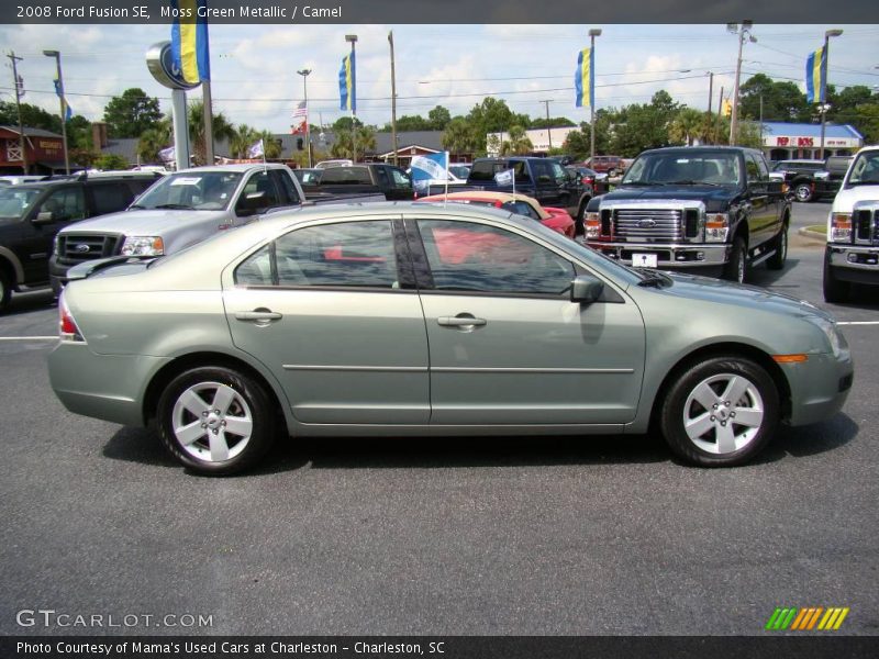 Moss Green Metallic / Camel 2008 Ford Fusion SE