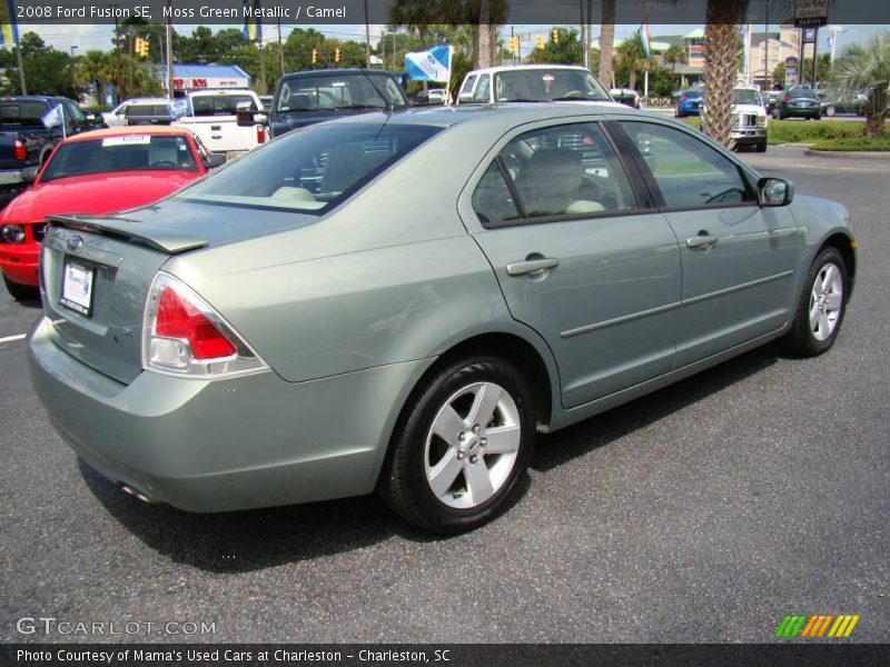 Moss Green Metallic / Camel 2008 Ford Fusion SE