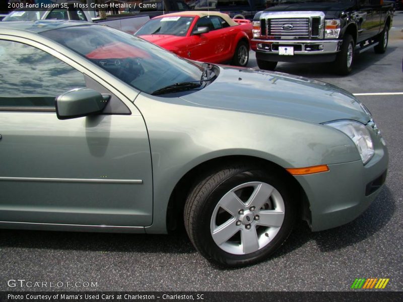 Moss Green Metallic / Camel 2008 Ford Fusion SE