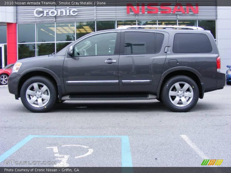 Smoke Gray Metallic / Stone 2010 Nissan Armada Titanium