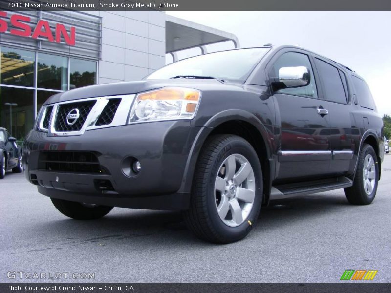 Smoke Gray Metallic / Stone 2010 Nissan Armada Titanium