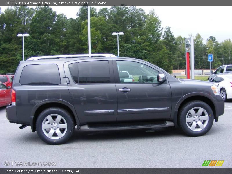 Smoke Gray Metallic / Stone 2010 Nissan Armada Titanium