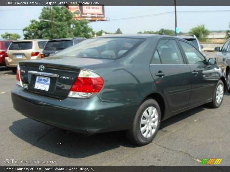 Aspen Green Pearl / Stone Gray 2006 Toyota Camry LE