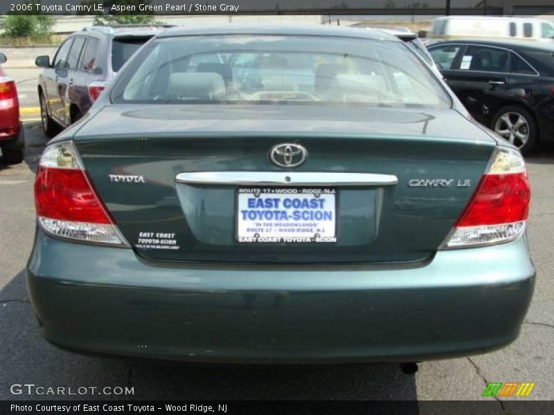Aspen Green Pearl / Stone Gray 2006 Toyota Camry LE