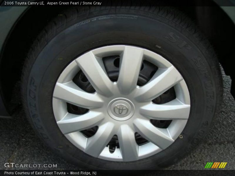 Aspen Green Pearl / Stone Gray 2006 Toyota Camry LE