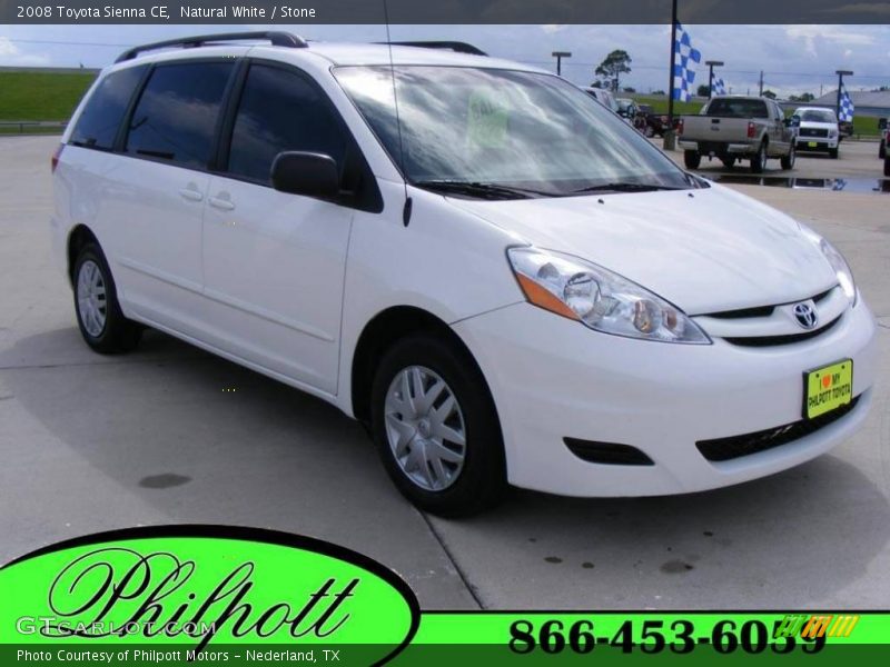 Natural White / Stone 2008 Toyota Sienna CE