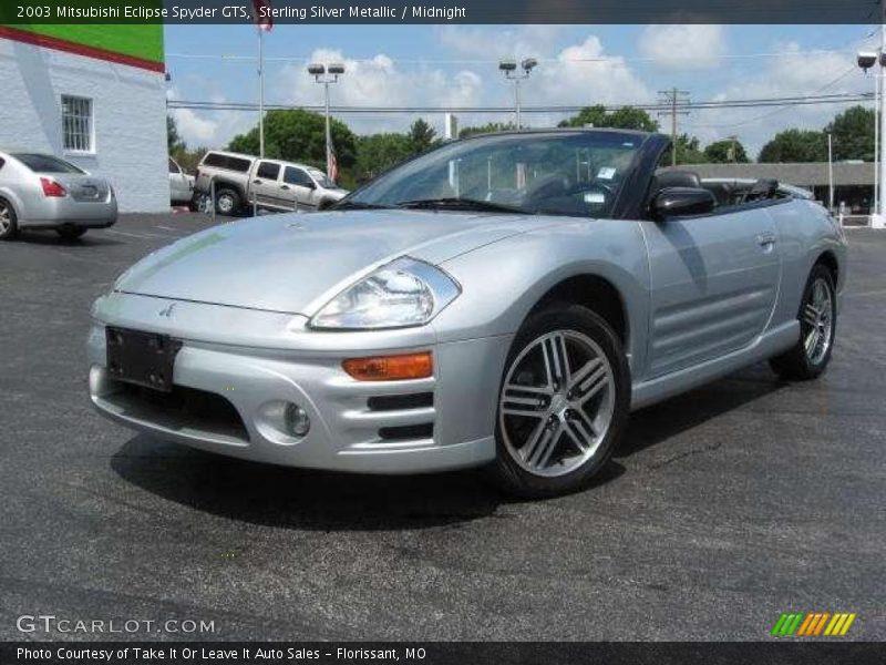 Sterling Silver Metallic / Midnight 2003 Mitsubishi Eclipse Spyder GTS