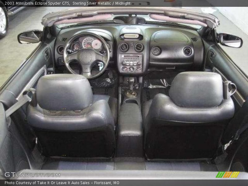 Sterling Silver Metallic / Midnight 2003 Mitsubishi Eclipse Spyder GTS