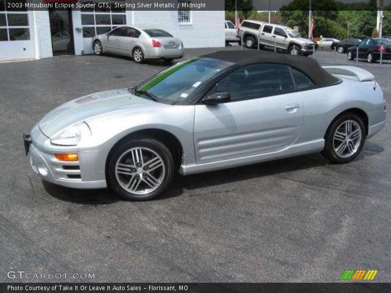 Sterling Silver Metallic / Midnight 2003 Mitsubishi Eclipse Spyder GTS