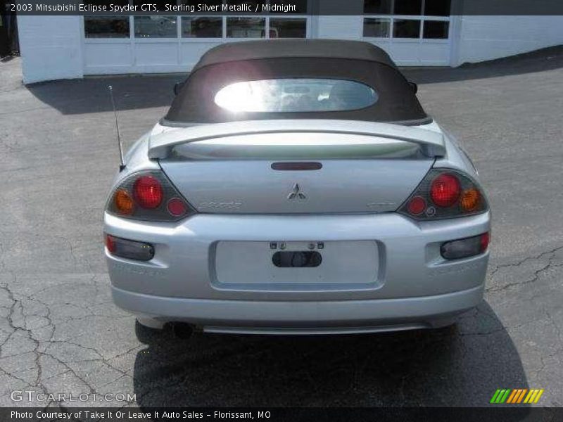 Sterling Silver Metallic / Midnight 2003 Mitsubishi Eclipse Spyder GTS