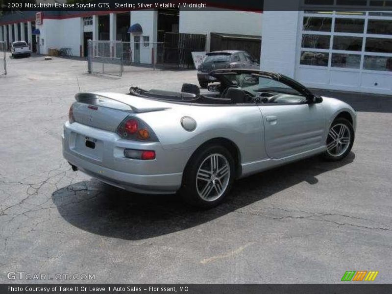 Sterling Silver Metallic / Midnight 2003 Mitsubishi Eclipse Spyder GTS