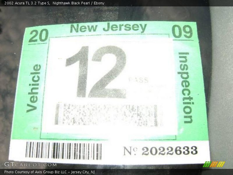 Nighthawk Black Pearl / Ebony 2002 Acura TL 3.2 Type S