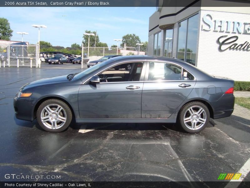 Carbon Gray Pearl / Ebony Black 2006 Acura TSX Sedan