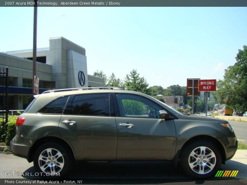 Aberdeen Green Metallic / Ebony 2007 Acura MDX Technology