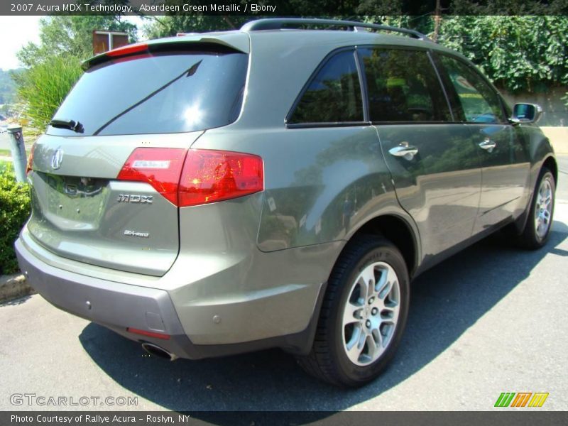Aberdeen Green Metallic / Ebony 2007 Acura MDX Technology