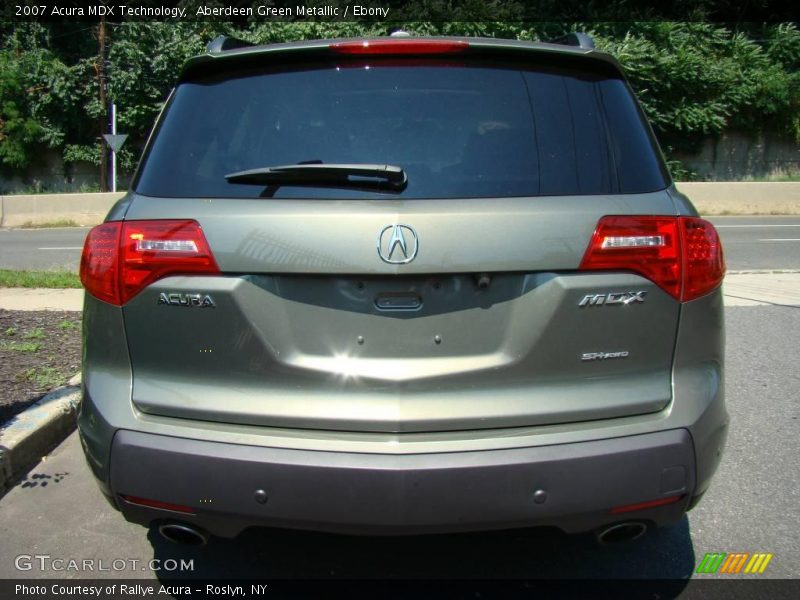 Aberdeen Green Metallic / Ebony 2007 Acura MDX Technology