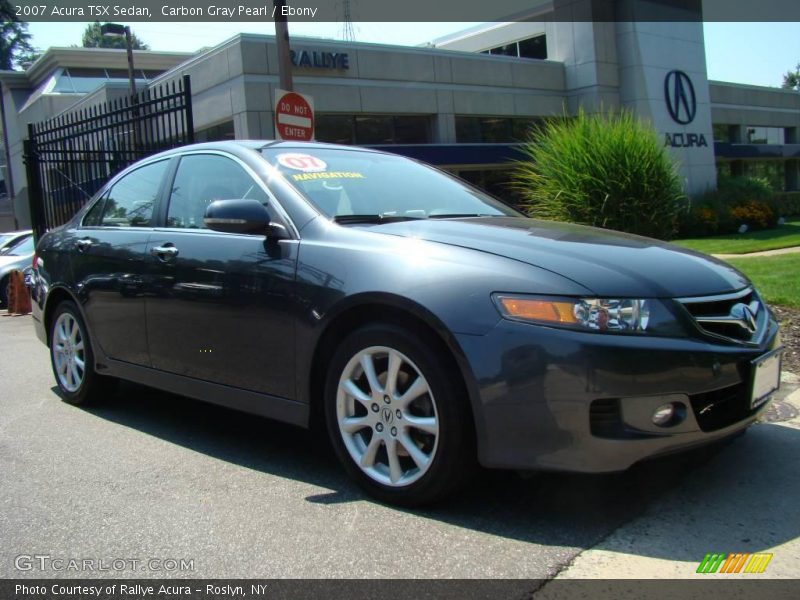 Carbon Gray Pearl / Ebony 2007 Acura TSX Sedan