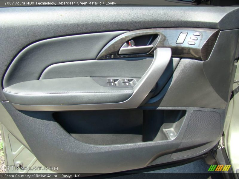 Aberdeen Green Metallic / Ebony 2007 Acura MDX Technology