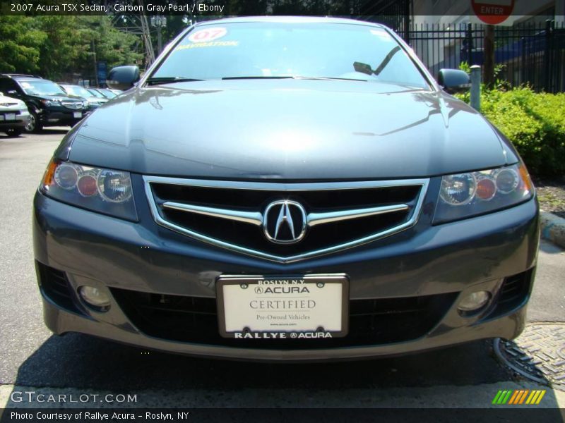 Carbon Gray Pearl / Ebony 2007 Acura TSX Sedan