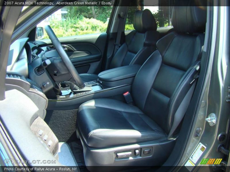 Aberdeen Green Metallic / Ebony 2007 Acura MDX Technology