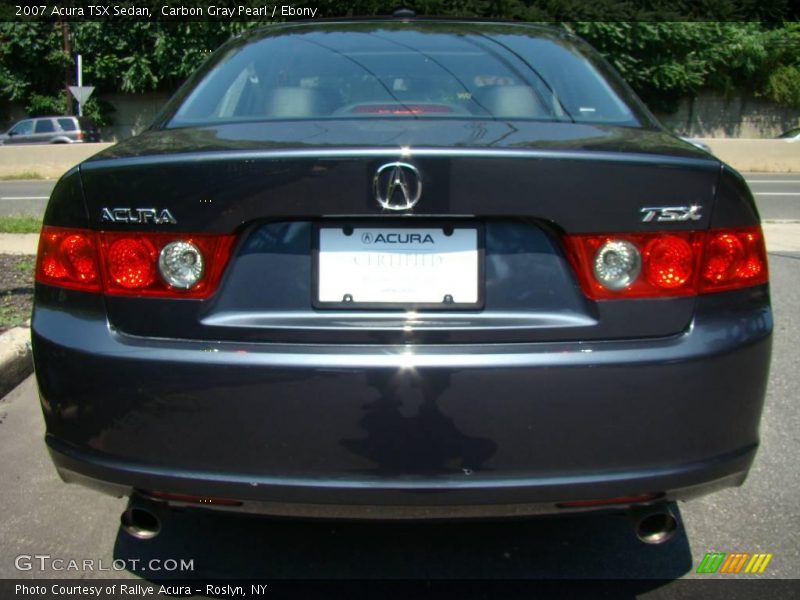 Carbon Gray Pearl / Ebony 2007 Acura TSX Sedan