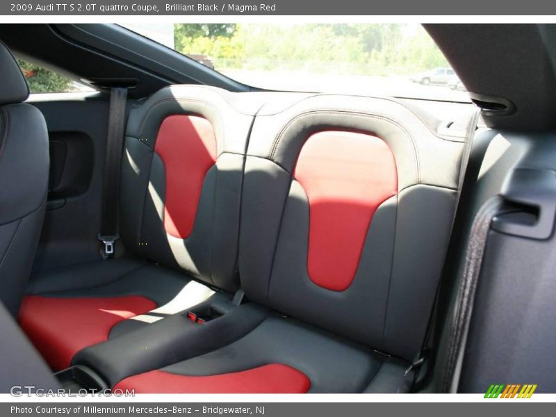 Brilliant Black / Magma Red 2009 Audi TT S 2.0T quattro Coupe